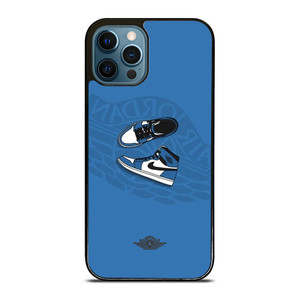 AIR JORDAN 1 SNEAKERS BLUE iPhone 12 Pro Max Case Cover AIR JORDAN 1 SNEAKERS BLUE iPhone 12 Pro Max Case Cover