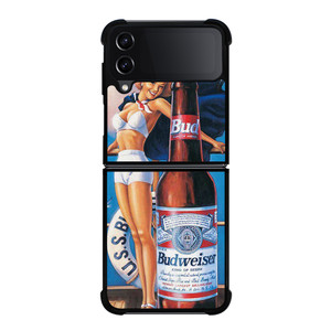 BUDWEISER BEER SEXY LADY Samsung Galaxy Z Flip 4 Case Cover BUDWEISER BEER SEXY LADY Samsung Galaxy Z Flip 4 Case Cover