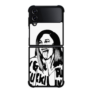 CARDI B CARTOON ILLUSTRATION Samsung Galaxy Z Flip 4 Case Cover CARDI B CARTOON ILLUSTRATION Samsung Galaxy Z Flip 4 Case Cover