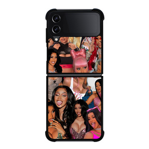 CARDI B RAPPER COLLAGE Samsung Galaxy Z Flip 4 Case Cover CARDI B RAPPER COLLAGE Samsung Galaxy Z Flip 4 Case Cover