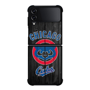 CHICAGO CUBS WOODEN ICON Samsung Galaxy Z Flip 4 Case Cover CHICAGO CUBS WOODEN ICON Samsung Galaxy Z Flip 4 Case Cover