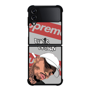 CHRIS BROWN CARTOON SUPREME Samsung Galaxy Z Flip 4 Case Cover CHRIS BROWN CARTOON SUPREME Samsung Galaxy Z Flip 4 Case Cover