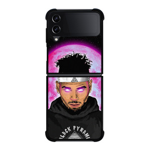CHRIS BROWN SINGER CARTOON Samsung Galaxy Z Flip 4 Case Cover CHRIS BROWN SINGER CARTOON Samsung Galaxy Z Flip 4 Case Cover