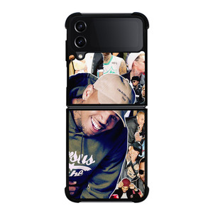 CHRIS BROWN SINGER COLLAGE 2 Samsung Galaxy Z Flip 4 Case Cover CHRIS BROWN SINGER COLLAGE 2 Samsung Galaxy Z Flip 4 Case Cover