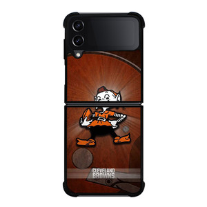CLEVELAND BROWNS NFL FOOTBALL ICON Samsung Galaxy Z Flip 4 Case Cover CLEVELAND BROWNS NFL FOOTBALL ICON Samsung Galaxy Z Flip 4 Case Cover