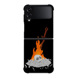 DARK SOULS BONFIRE 8 BIT Samsung Galaxy Z Flip 4 Case Cover DARK SOULS BONFIRE 8 BIT Samsung Galaxy Z Flip 4 Case Cover