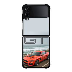 FORD MUSTANG GT ORANGE Samsung Galaxy Z Flip 4 Case Cover FORD MUSTANG GT ORANGE Samsung Galaxy Z Flip 4 Case Cover