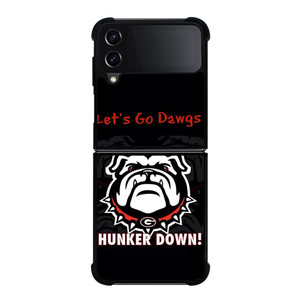 GEORGIA BULLDOGS FOOTBALL HUNKER DOWN Samsung Galaxy Z Flip 4 Case Cover