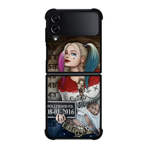 HARLEY QUINN MUGSHOT Samsung Galaxy Z Flip 4 Case Cover