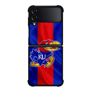 KANSAS JAYHAWKS FOOTBALL FLAG Samsung Galaxy Z Flip 4 Case Cover