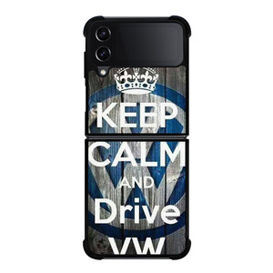 KEEP CALM AND DRIVE VOLKWAGEN VW Samsung Galaxy Z Flip 4 Case Cover