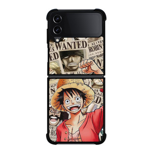 LUFFY WANTED POSTER PATTERN Samsung Galaxy Z Flip 4 Case Cover LUFFY WANTED POSTER PATTERN Samsung Galaxy Z Flip 4 Case Cover
