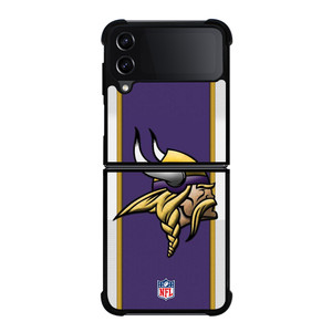 MINNESOTA VIKINGS NFL LOGO Samsung Galaxy Z Flip 4 Case Cover MINNESOTA VIKINGS NFL LOGO Samsung Galaxy Z Flip 4 Case Cover