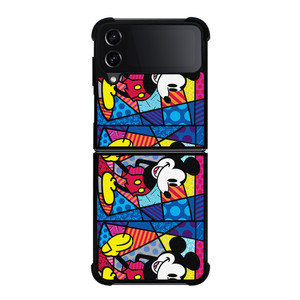 ROMERO BRITTO MICKEY MOUSE COLLAGE Samsung Galaxy Z Flip 4 Case Cover