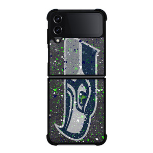SEATTLE SEAHAWKS SPLASHED LOGO Samsung Galaxy Z Flip 4 Case Cover SEATTLE SEAHAWKS SPLASHED LOGO Samsung Galaxy Z Flip 4 Case Cover