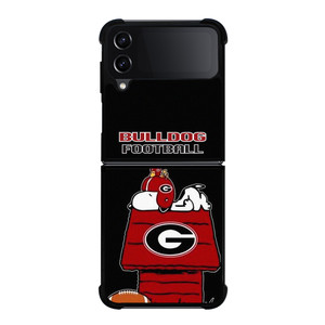 SNOOPY GEORGIA BULLDOGS FOOTBALL Samsung Galaxy Z Flip 4 Case Cover