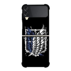 ATTACK ON TITANS WINGS OF FREEDOM ART Samsung Galaxy Z Flip 3 Case Cover ATTACK ON TITANS WINGS OF FREEDOM ART Samsung Galaxy Z Flip 3 Case Cover