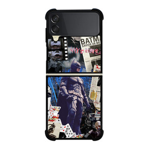 BATMAN ABSTRACT COLLAGE Samsung Galaxy Z Flip 3 Case Cover BATMAN ABSTRACT COLLAGE Samsung Galaxy Z Flip 3 Case Cover