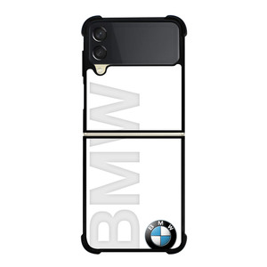 BMW CARS LOGO WHITE Samsung Galaxy Z Flip 3 Case Cover BMW CARS LOGO WHITE Samsung Galaxy Z Flip 3 Case Cover