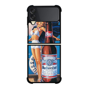 BUDWEISER BEER SEXY LADY Samsung Galaxy Z Flip 3 Case Cover BUDWEISER BEER SEXY LADY Samsung Galaxy Z Flip 3 Case Cover