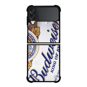 BUDWEISER KING OF BEER Samsung Galaxy Z Flip 3 Case Cover BUDWEISER KING OF BEER Samsung Galaxy Z Flip 3 Case Cover
