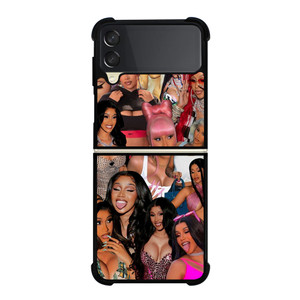 CARDI B RAPPER COLLAGE Samsung Galaxy Z Flip 3 Case Cover CARDI B RAPPER COLLAGE Samsung Galaxy Z Flip 3 Case Cover