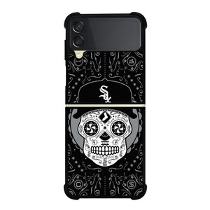 CHICAGO WHITE SOX SKULL PATTERN Samsung Galaxy Z Flip 3 Case Cover CHICAGO WHITE SOX SKULL PATTERN Samsung Galaxy Z Flip 3 Case Cover