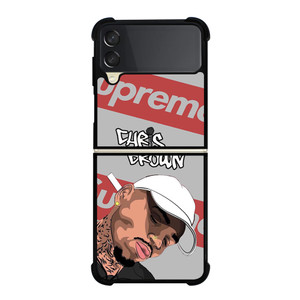 CHRIS BROWN CARTOON SUPREME Samsung Galaxy Z Flip 3 Case Cover CHRIS BROWN CARTOON SUPREME Samsung Galaxy Z Flip 3 Case Cover