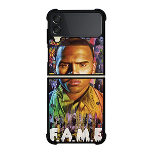 CHRIS BROWN FAME Samsung Galaxy Z Flip 3 Case Cover CHRIS BROWN FAME Samsung Galaxy Z Flip 3 Case Cover