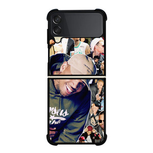 CHRIS BROWN SINGER COLLAGE 2 Samsung Galaxy Z Flip 3 Case Cover CHRIS BROWN SINGER COLLAGE 2 Samsung Galaxy Z Flip 3 Case Cover
