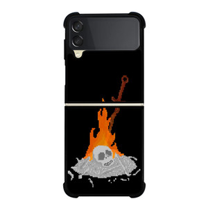 DARK SOULS BONFIRE 8 BIT Samsung Galaxy Z Flip 3 Case Cover DARK SOULS BONFIRE 8 BIT Samsung Galaxy Z Flip 3 Case Cover