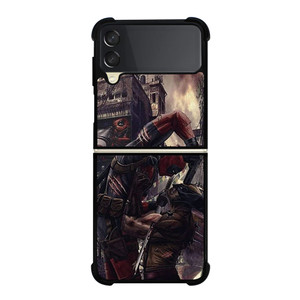 DEADPOOL VS WOLVERINE FIGHTING Samsung Galaxy Z Flip 3 Case Cover DEADPOOL VS WOLVERINE FIGHTING Samsung Galaxy Z Flip 3 Case Cover