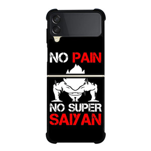 DRAGON BALL NO PAIN NO SUPER SAIYAN Samsung Galaxy Z Flip 3 Case Cover DRAGON BALL NO PAIN NO SUPER SAIYAN Samsung Galaxy Z Flip 3 Case Cover