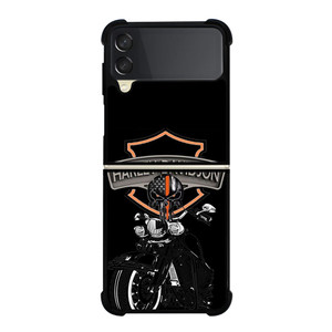 HARLEY DAVIDSON MOTOR SKULL BADGE  Samsung Galaxy Z Flip 3 Case Cover