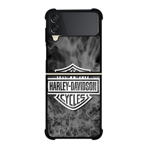 HARLEY DAVIDSON MOTORCYCLES SMOKE LOGO  Samsung Galaxy Z Flip 3 Case Cover