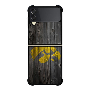 IOWA HAWKEYES WOOD LOGO Samsung Galaxy Z Flip 3 Case Cover IOWA HAWKEYES WOOD LOGO Samsung Galaxy Z Flip 3 Case Cover