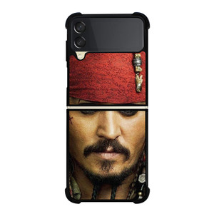 JACK SPARROW FACE PIRATES OF THE CARIBBEAN  Samsung Galaxy Z Flip 3 Case Cover