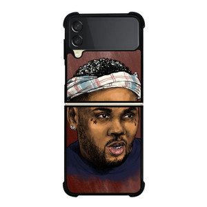 KEVIN GATES RAPPER CARTOON  Samsung Galaxy Z Flip 3 Case Cover
