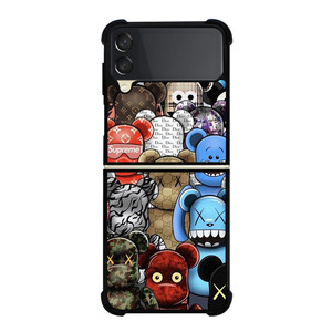 LUXURY BRAND BEARBRICK Samsung Galaxy Z Flip 3 Case Cover LUXURY BRAND BEARBRICK Samsung Galaxy Z Flip 3 Case Cover