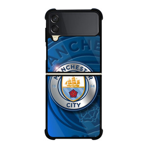 MANCHESTER CITY METAL LOGO  Samsung Galaxy Z Flip 3 Case Cover