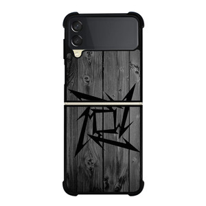 METALLICA METAL BAND WOOD ICON  Samsung Galaxy Z Flip 3 Case Cover