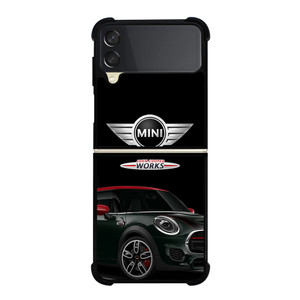 MINI JOHN COOPER WORKS CAR EMLBEM Samsung Galaxy Z Flip 3 Case Cover MINI JOHN COOPER WORKS CAR EMLBEM Samsung Galaxy Z Flip 3 Case Cover