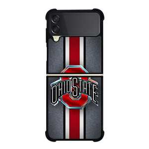 OHIO STATE BUCKEYES METAL LOGO Samsung Galaxy Z Flip 3 Case Cover OHIO STATE BUCKEYES METAL LOGO Samsung Galaxy Z Flip 3 Case Cover
