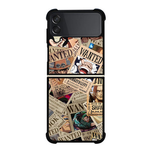 ONE PIECE POSTER WANTED COLLAGE  Samsung Galaxy Z Flip 3 Case Cover