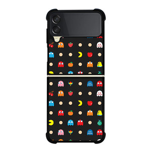 PAC MAN DOODLE PATTERN  Samsung Galaxy Z Flip 3 Case Cover