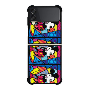 ROMERO BRITTO MICKEY MOUSE COLLAGE  Samsung Galaxy Z Flip 3 Case Cover