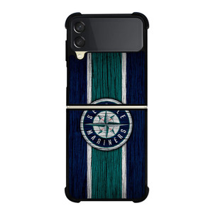 SEATTLE MARINERS WOODEN STRIPE LOGO Samsung Galaxy Z Flip 3 Case Cover SEATTLE MARINERS WOODEN STRIPE LOGO Samsung Galaxy Z Flip 3 Case Cover