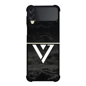 SEVENTEEN BLACK SKY LOGO  Samsung Galaxy Z Flip 3 Case Cover
