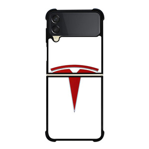 TESLA RED EMBLEM  Samsung Galaxy Z Flip 3 Case Cover