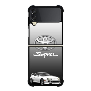 TOYOTA SUPRA CAR WHITE EMBLEM  Samsung Galaxy Z Flip 3 Case Cover